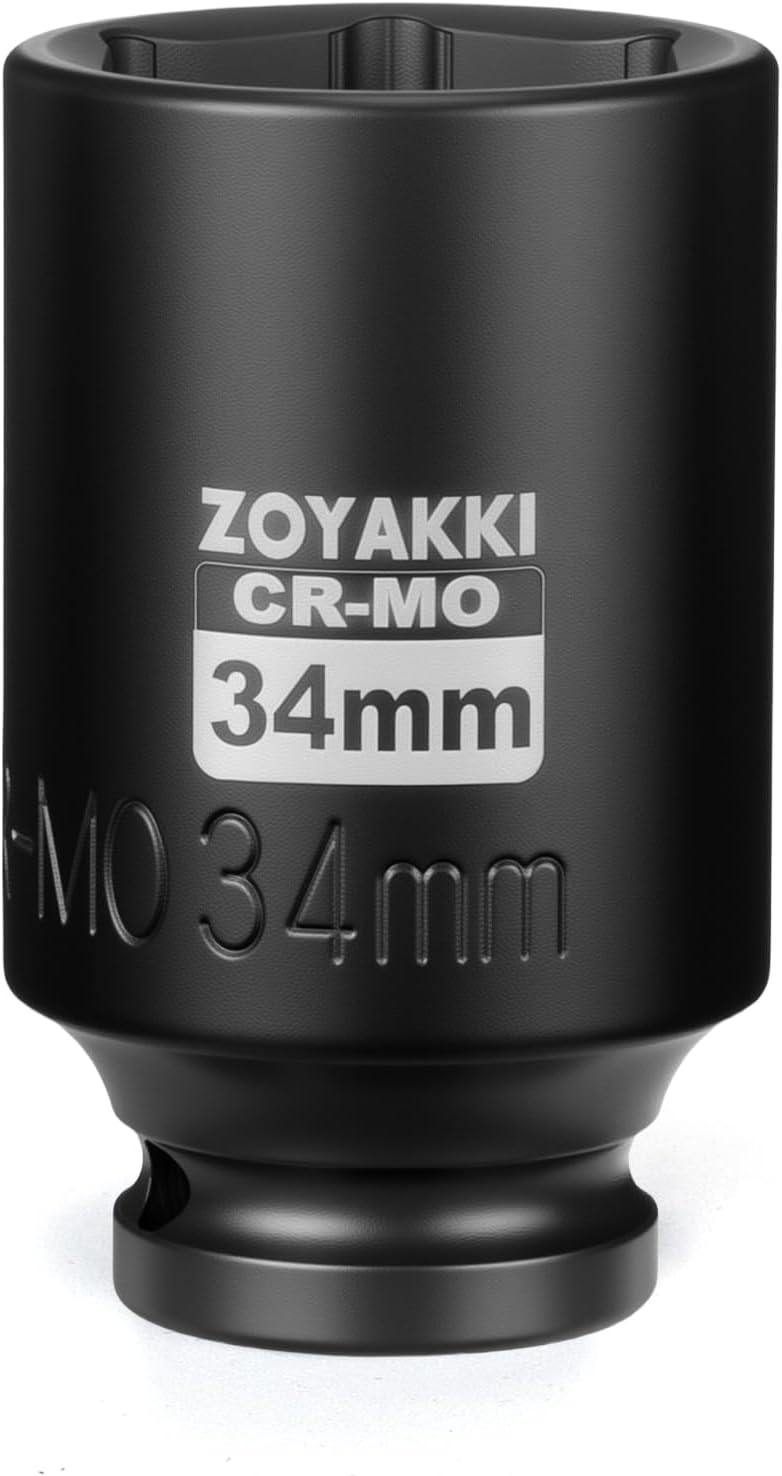 Zócalo impacto 6 pt 1/2 pulg 1.339pulg cr-mo para eje