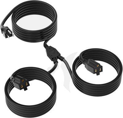 Divisor enchufe 2 vias 50pies 3 clavijas SJTW exterior