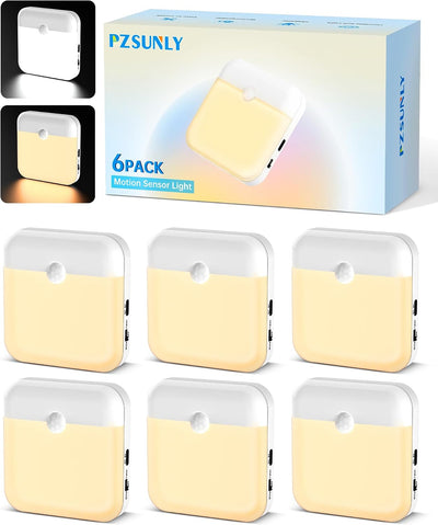 Luz nocturna recargable con sensor de movimiento set 6