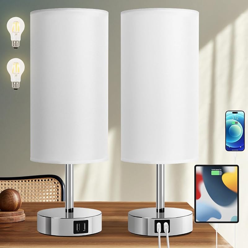Lámpara de noche con USB control táctil 3 vías set 2