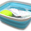 Bañera plegable plástico 7.7L azul brillante