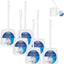 Set cepillo inodoro 6 pzas cerdas duraderas con soporte