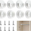 Soporte barra armario 1-3/8" 4 Pzas
