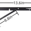 Soportes plegables acero inox 14pulg para mesa banco