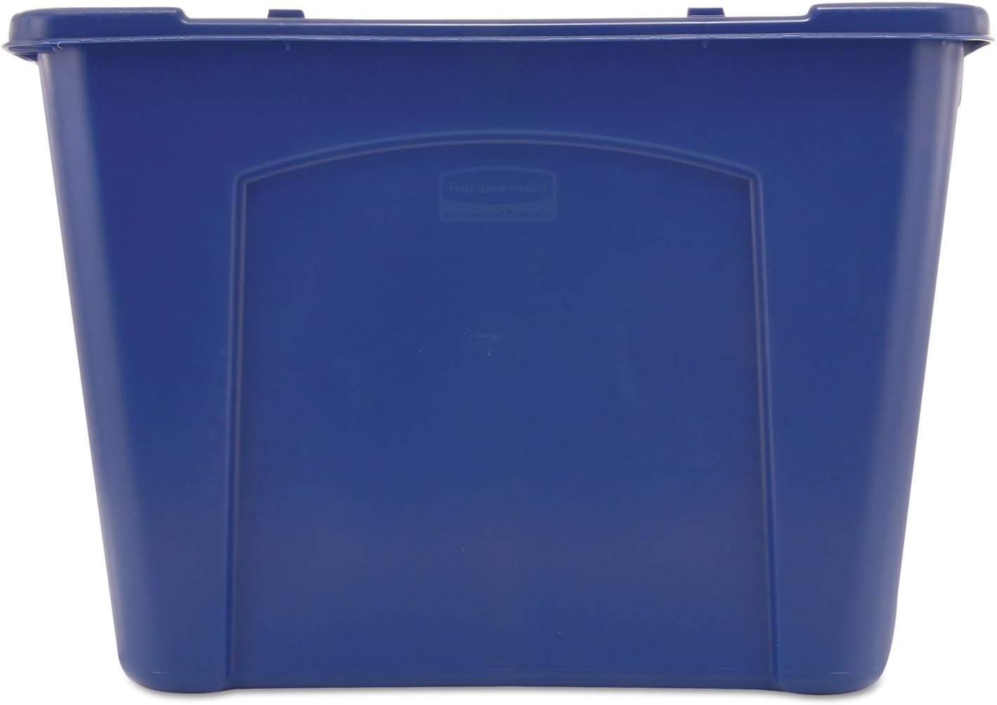 Cubo reciclaje apilable 14gal azul interiores exteriores