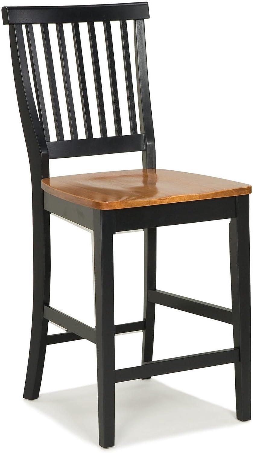 Taburete para Americana Negro de Madera Resistente