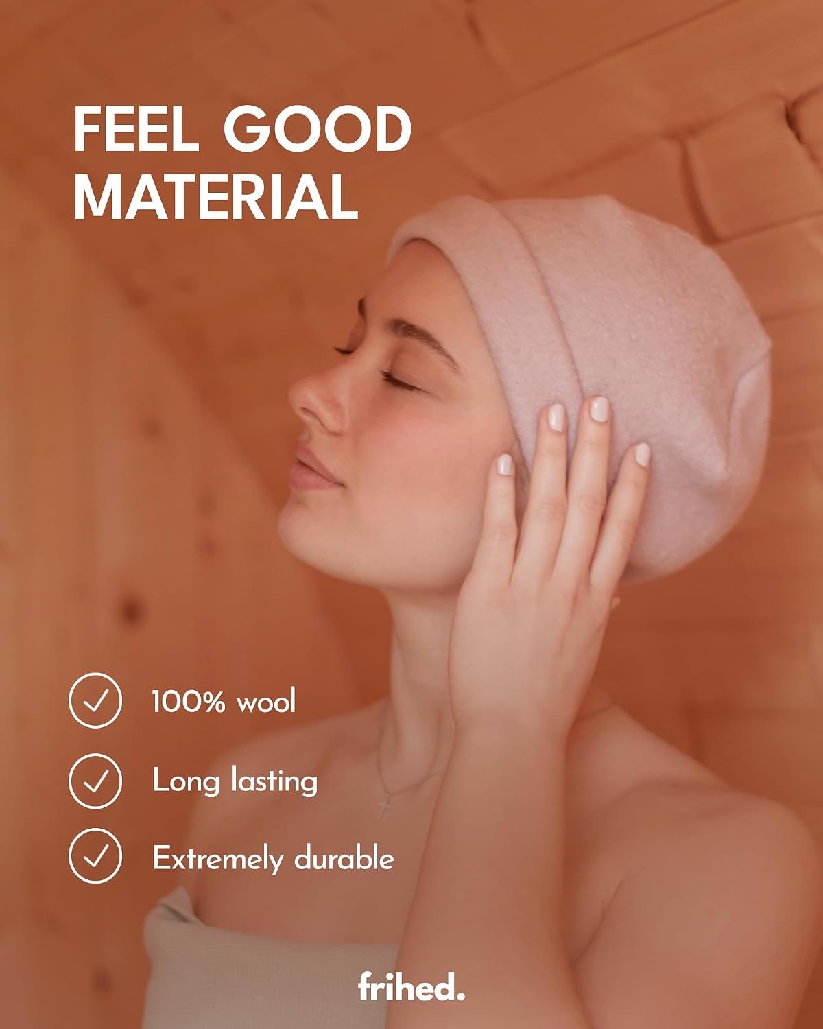 Sombrero sauna lana de oveja fabricado Alemania