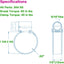 Abrazadera manguera acero inox 304 ajustable 1-5/8 a 2-3/8"