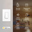 Interruptor luz inteligente Wi-Fi HomeKit 2.4GHz pack 3