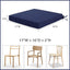 Set 4 cojines silla patio 17x16" resistentes agua
