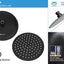 Cabezal ducha filtro 15 etapas alta presión 8pulg negro