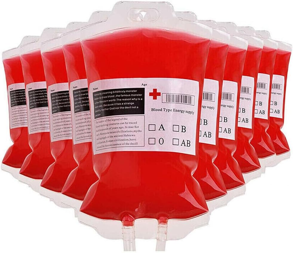 Bolsa sangre fiesta Halloween vampiros zombi