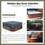 Cubierta impermeable para spa al aire libre 93x93x20"