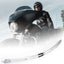 Moldura ranurada parabrisas acero inox cromado comp Harley