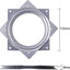 Set 2 platos giratorios 6" acero 500lb cocina manualidades