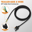 Arnés cableado remolque 4 vías 5 pies cobre puro