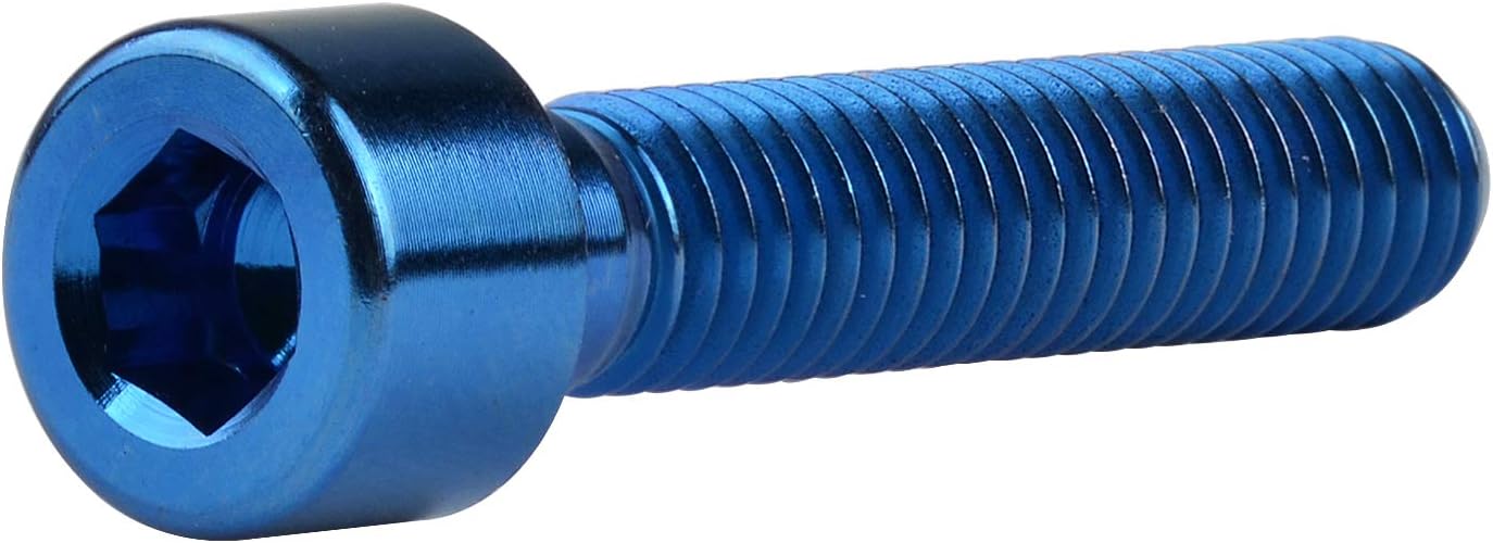 Tornillos Allen hex M6x30mm azul pack 4