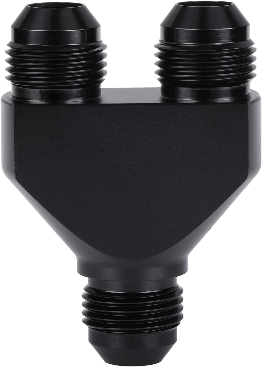 Adaptador conector 10AN aluminio negro doble