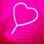 Letrero corazón neón LED rosa USB dormitorio San Valentín