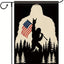 Bandera patriótica Sasquatch 12x18" doble cara exterior