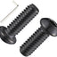 50 Tornillos Botón 1/4-20x3/4 Acero Inox 304 Negro
