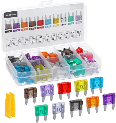 Kit 120 Fusibles Automotrices con Extractor