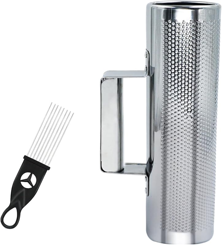Güiro acero inox 8x3 con rascador percusión latina