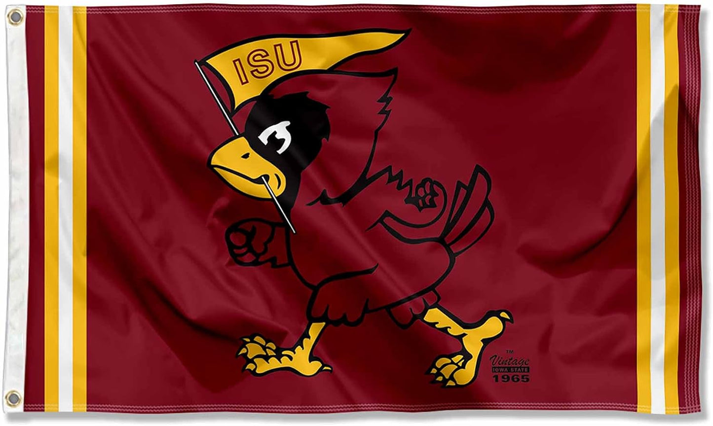 Bandera retro Iowa State Cyclones 3x5