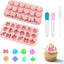 Moldes de flores de silicona para chocolate, dulces, galletas y postres