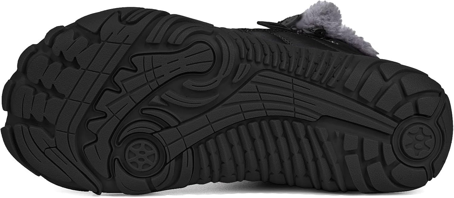 Botas invierno para niños ancho agua con suela plana