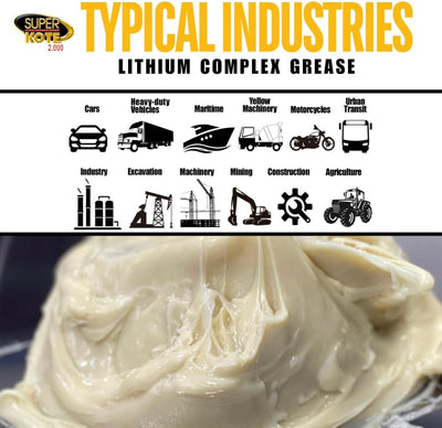 Grasa litio compleja lubricante blanco 114g