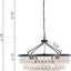 Candelabro redondo moderno de cristal lágrima 32" para
