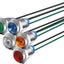 Lámpara señal LED 3V-9VDC 5 pzas colores variados