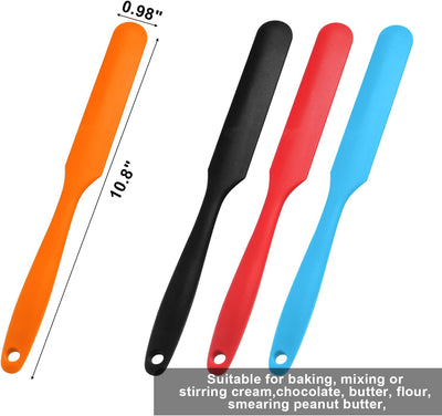 Set 4 espátulas silicona extra larga 11pulg resistente calor