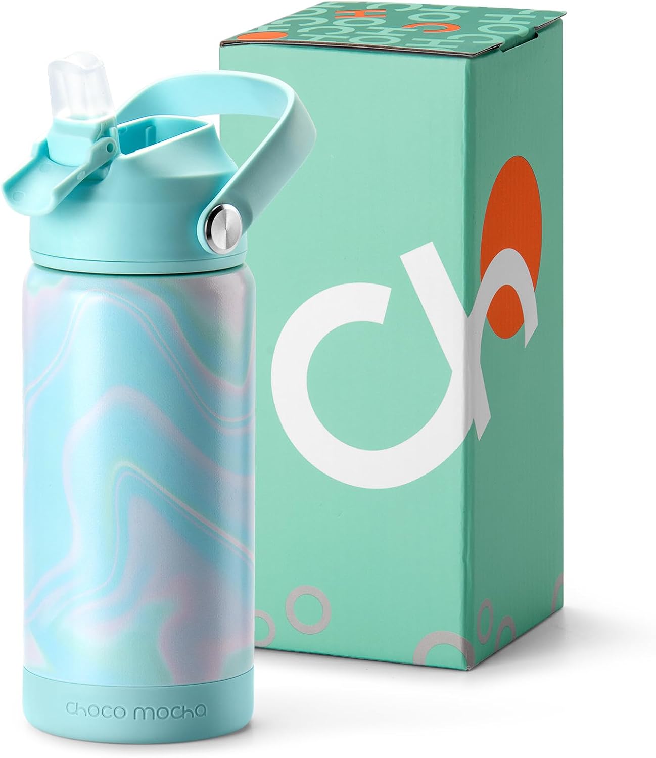 Botella agua aislada acero inox para niños 14oz verde