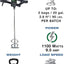 Taladro mezclador eléctrico 9.5A 0-450RPM para 2 bolsas o