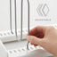 Estante ajustable para sartenes y tapas cocina