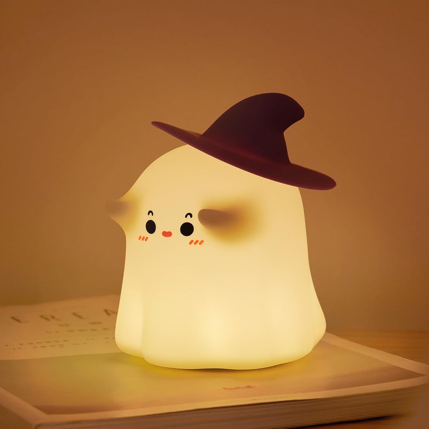 Luz nocturna fantasma para niños recargable regulable