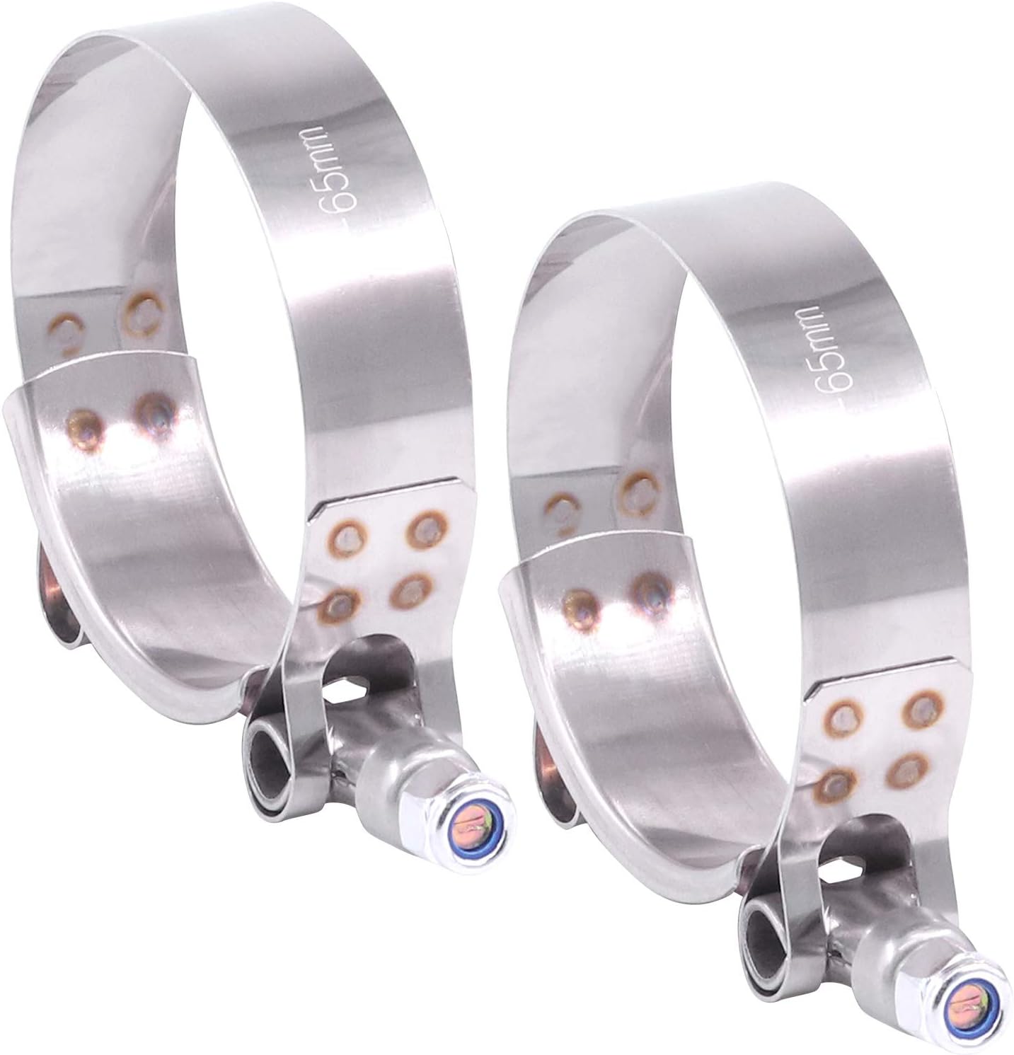 2 Abrazaderas Acero Inox Entrada Turbo 2pulg