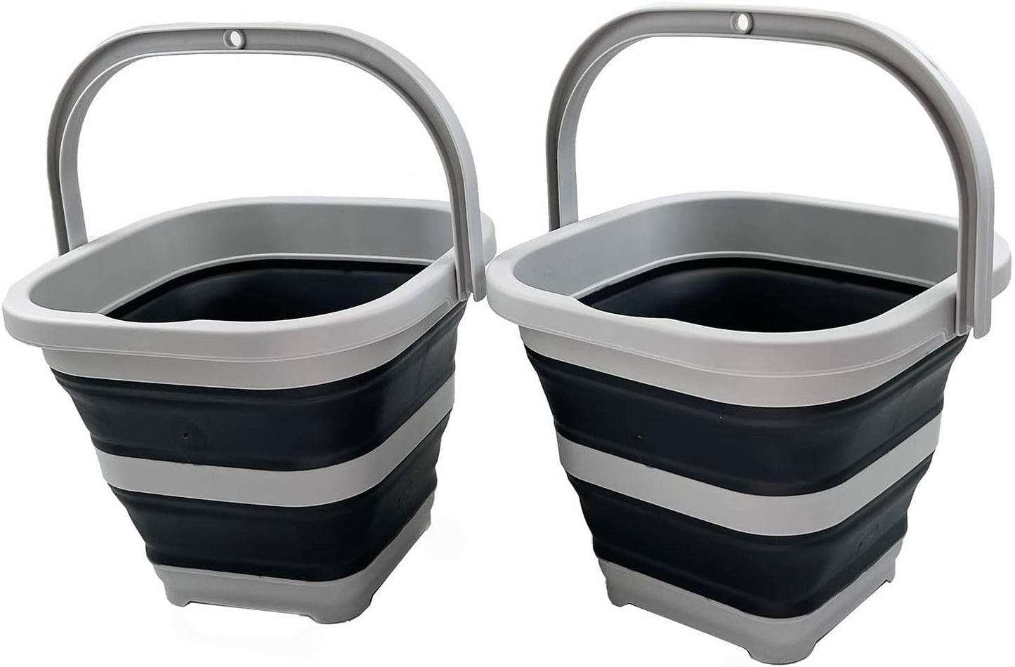 Cubo limpieza rectangular 5L plegable camping playa hogar