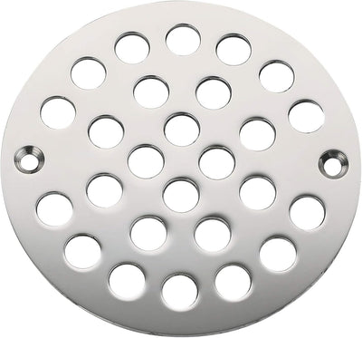 Colador ducha atornillado 4pulg cubierta desagüe cromado