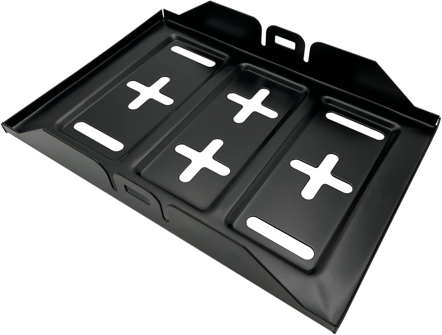 Bandeja montaje batería metal motor vehículo negro