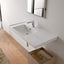 Fregadero baño rectangular cerámica color blanco
