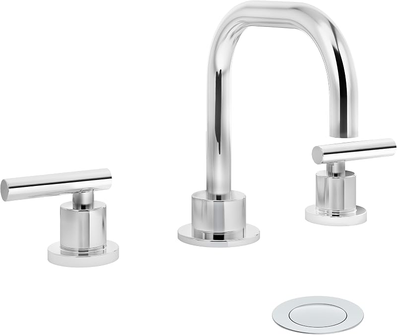 Grifo baño dos manijas montaje drenaje Push Pop 1.0 GPM