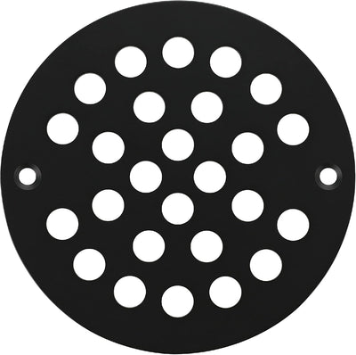Colador ducha atornillado 4pulg cubierta drenaje filtro piso negro