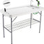 Mesa plegable limpieza pescado camping con grifo y drenaje