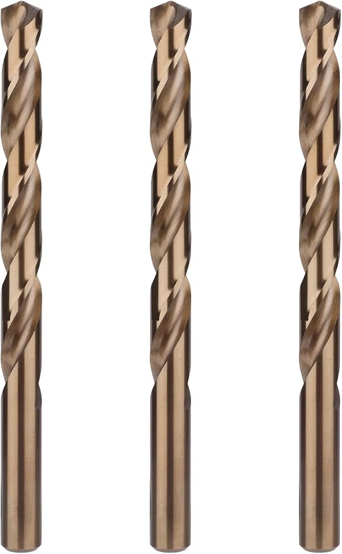 Set 3 Brocas Cobalto 15/32pulg para Metal Duro Acero Inox