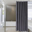 Cortina ducha 72x66pulg poliéster gris oscuro impermeable