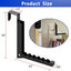 Gancho plegable negro para ropa 6 ranuras dormitorio baño