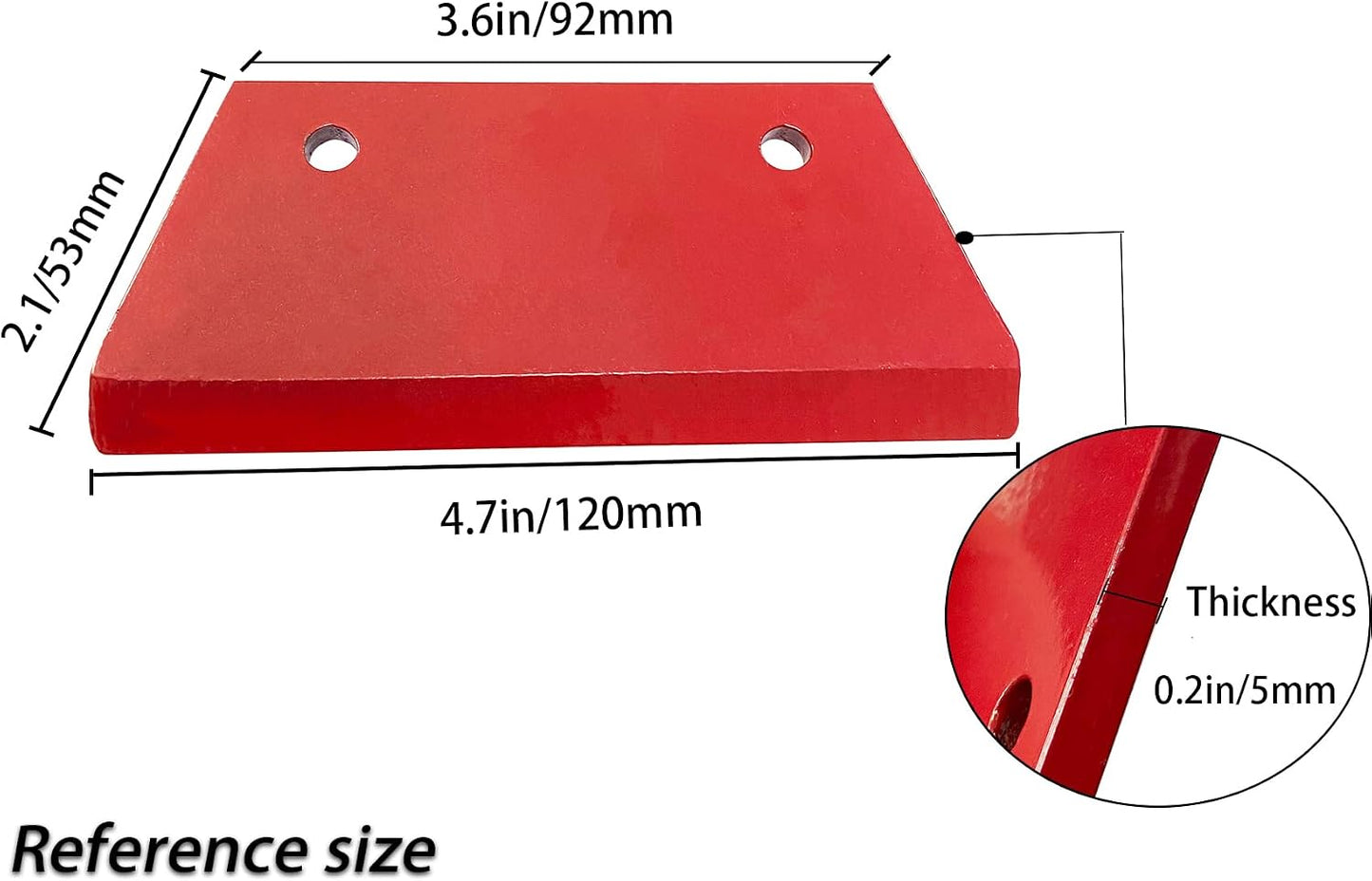 Reemplazo hoja taladro tierra 10" rojo con accesorios